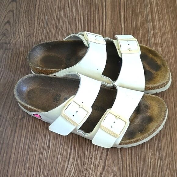 Birkenstock Arizona White Sandals Size 39 | - Picture 1 of 9